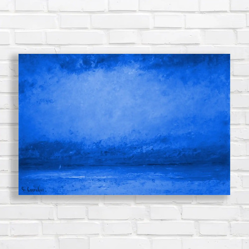 Stunning sunset landscape blue - stunning,