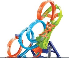 hot wheels track set with 4