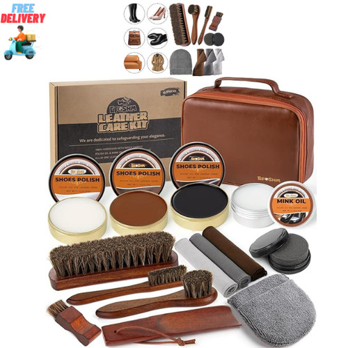Shoe shine kit - shine, 15-in-1