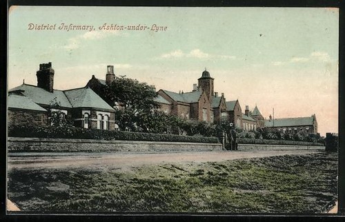 Postcard ashton under lyne - postcard, ashton-under-lyne