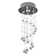 HOMCOM Crystal Ceiling Light