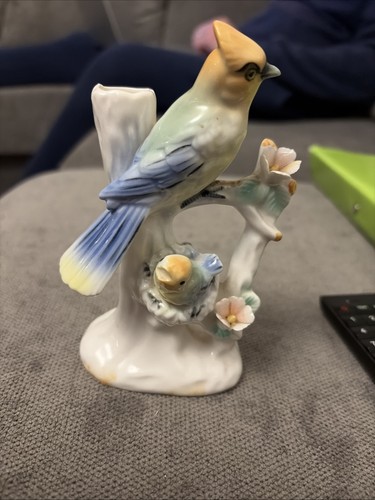 Vintage porcelain bird - vintage,