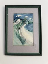 Welsh landscape painting  by