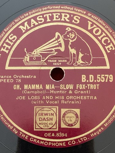 78rpm hmv bd5579 joe loss - hmv,
