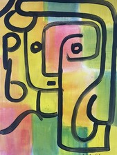 Paul Klee Cubist Original