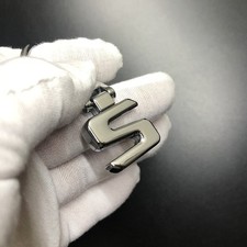 S Letter Keychains Chrome