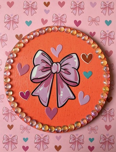 Bow with hearts drink - with,