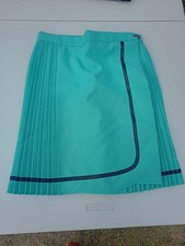 Gym Skirt (Pleated) Light Green And Black