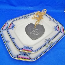 2 x SERVING PLATTERS / TRAYS * Antique Burleigh Ware HAMILTON * c1911 VGC