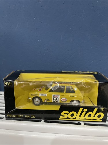 Solido peugeot 104 yellow - peugeot, zs