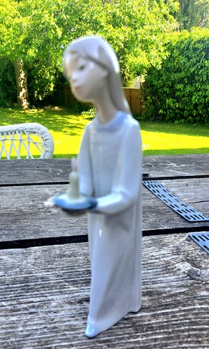 Lladro girl with candle - girl,