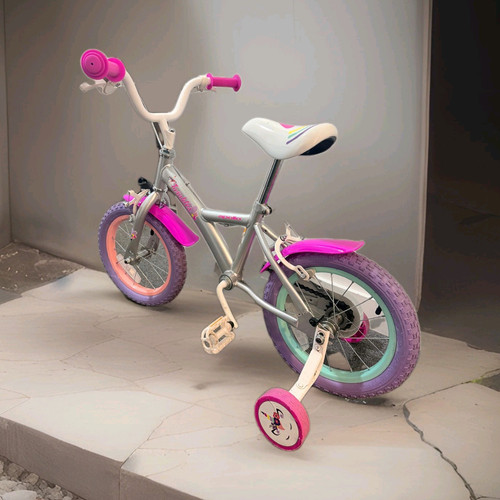 Girls kids bike silver - girls, 12