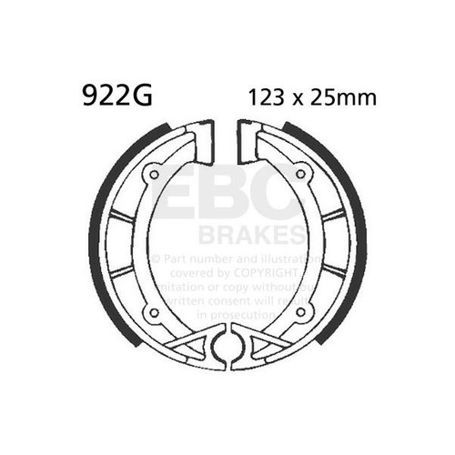 Ebc grooved brake shoe - brake,