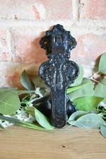 Antique Kenrick & Sons Iron Door Knocker Heavy Black No 405 Victorian (J)