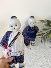 Vintage Chinese Dolls Blue &