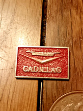 VINTAGE 1960'S CADILLAC ENAMEL PIN BADGE