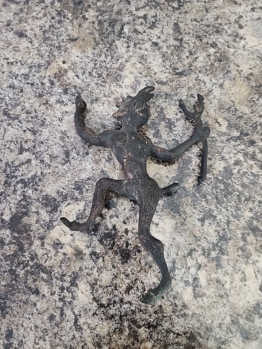Vtg cast iron devil - cast,