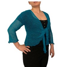 Womens Open Front Tie Up Shrug