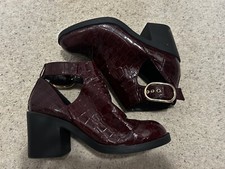 BNWT Topshop Chunky Red Croc Shoes Sz 6