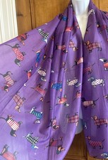 Dachshund Scarf Dog Purple