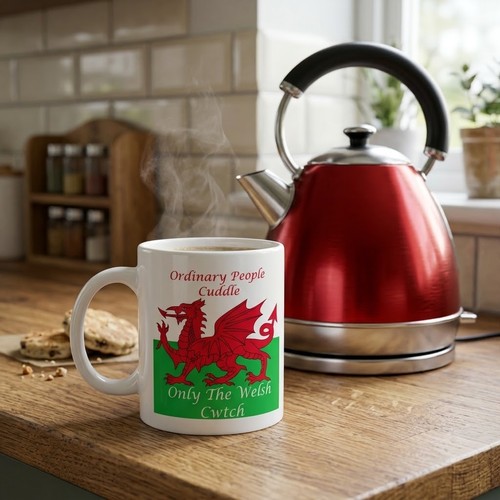 Welsh dragon mug - dragon, ordinary