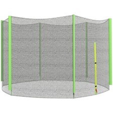 SPORTNOW Trampoline Safety Net w/ Door Green, Refurbished