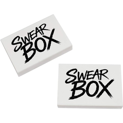 45mm swear box erasers - 45mm, 'swear