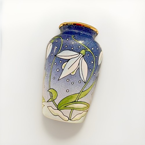 Moorcroft snowdrop miniature - moorcroft,