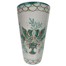 Vintage Italian Art Pottery Vase With Birds signed Italy 3532 Foreign 25 cm