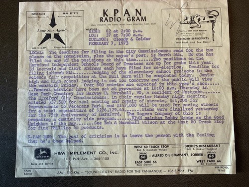 Vintage 1973 kpan radio - 1973, radio-gram