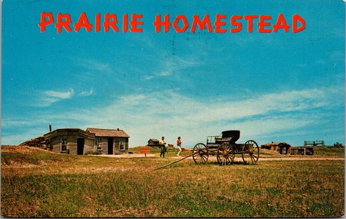 Vtg 1950s prairie homestead - vtg,