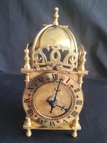 Smiths brass lantern - brass, clock
