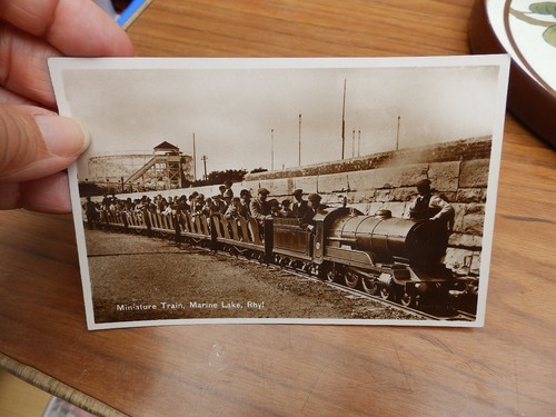Postcard miniature train - rp,