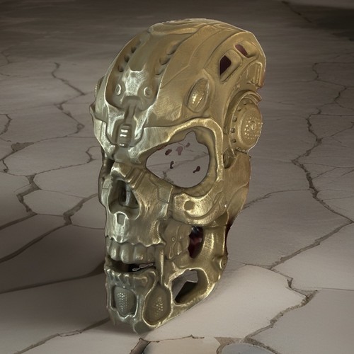 Rat rod skull hood - -, ornament