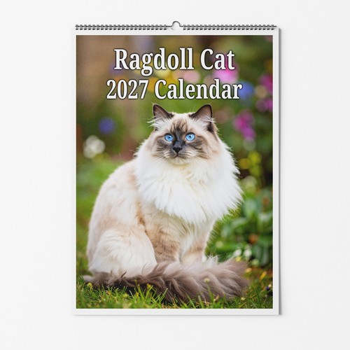 Ragdoll cat wall calendar a3 - cat,
