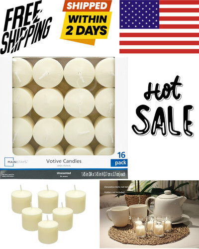 Pack unscented ivory votive - 16,