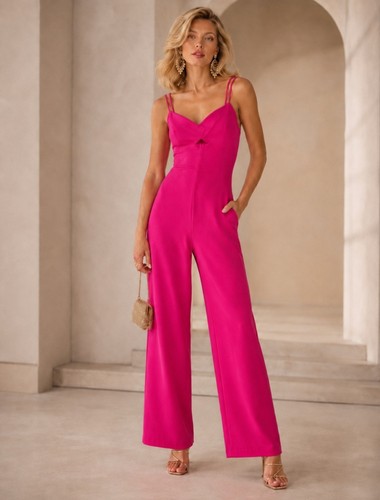 Mango cerise pink straight - , leg