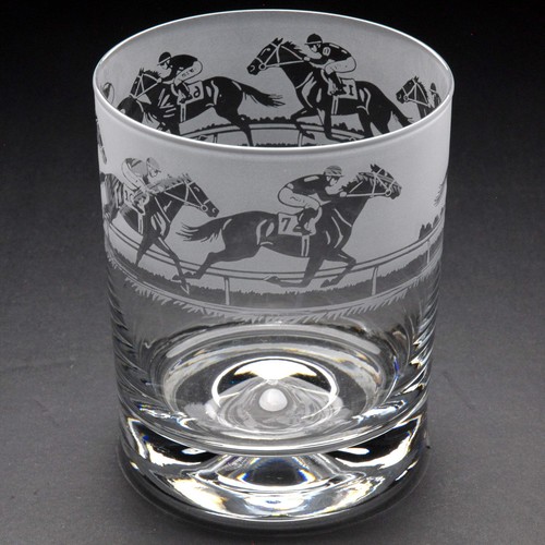 Horse racing whiskey tumbler - horse,