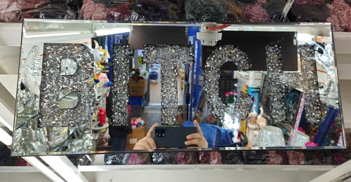 Silver mirror diamond - mirror,