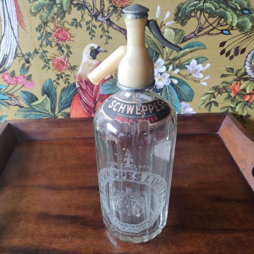 Vintage schweppes soda bottle - schweppes,