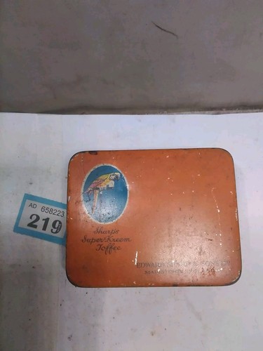 Vintage sharp toffee tin - vintage,