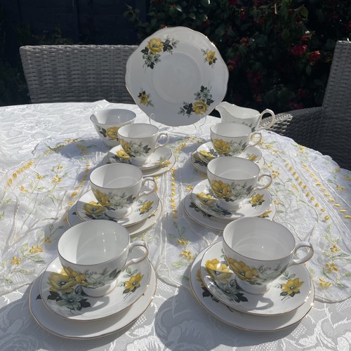 Queen anne yellow floral - floral, 21