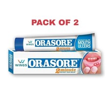 2 X Orasore Mouth Cream Gel