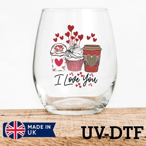 Valentine day coffee 8pcs - 8pcs, uv