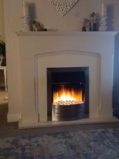 Adam stone style fireplace with Flamerite Electric Fire