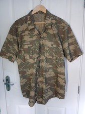 Turkish Army Arid Desert pattern short-sleeved shirt, vgc, XL, rip-stop fabric.