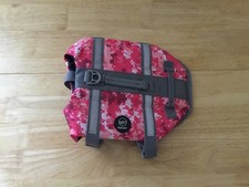 Emust Dog Life Jacket - Pink Camo; Small