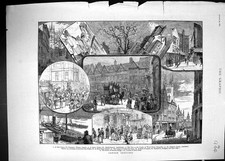 Old Print 1881 London