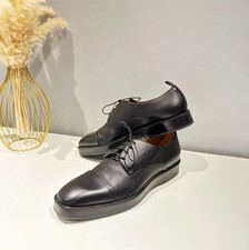 Hugo Boss Men's 'Boulevard' Black Leather Derby Made in Italy Shoes UK10 RRP£449