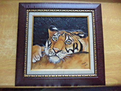 Framed 2013 leather - framed, work